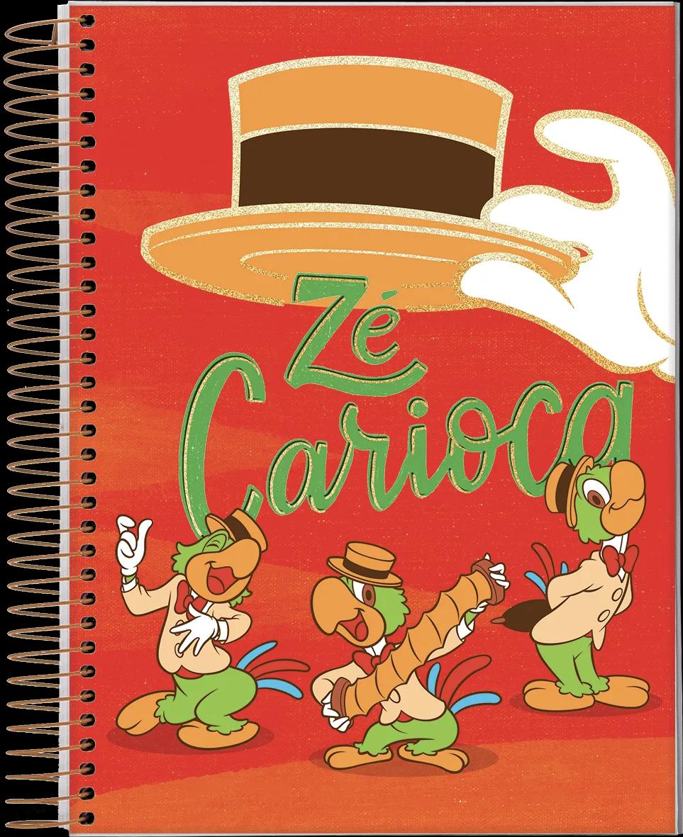 CADERNO ESPIRAL UNIVERSITÁRIO CAPA DURA 01 MATÉRIA 80 FOLHAS - ZÉ CARIOCA — miniatura 2