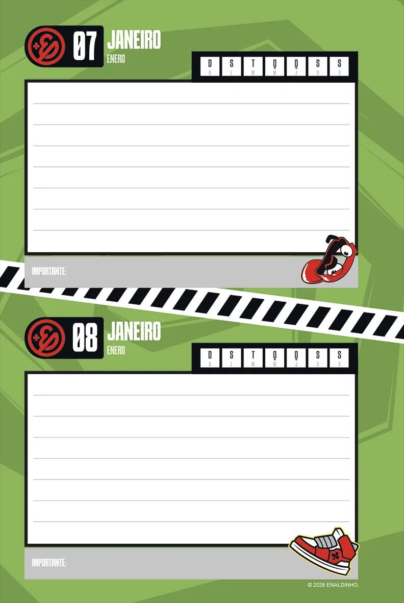 AGENDA PERMANENTE 134X200MM - ENALDINHO — miniatura 5