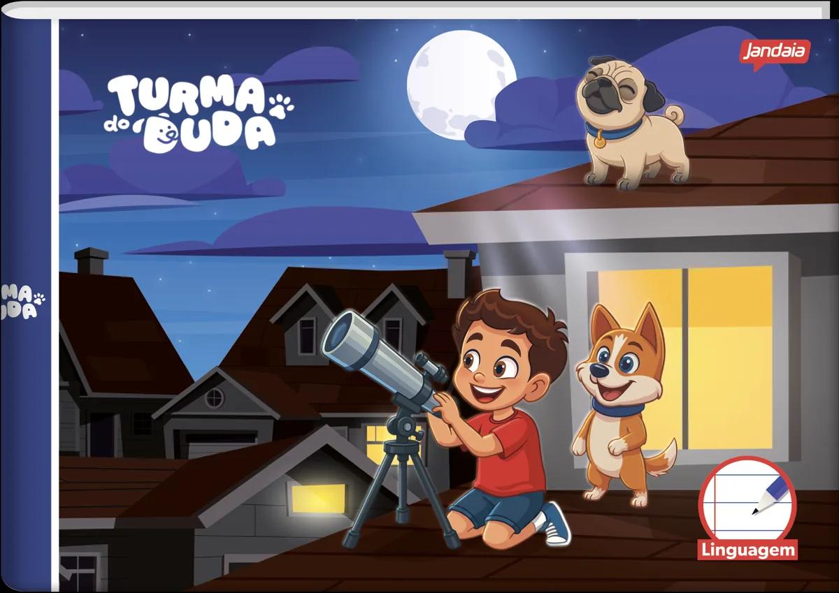 CADERNO BROCHURA 1/4 LINGUAGEM 40 FOLHAS - TURMA DO DUDA