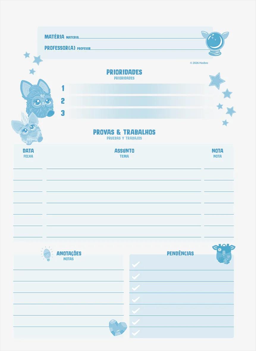 CADERNO ESPIRAL UNIVERSITÁRIO CAPA DURA 01 MATÉRIA 80 FOLHAS - FURBY — miniatura 10
