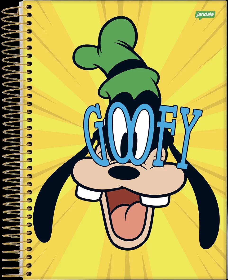 CADERNO ESPIRAL UNIVERSITÁRIO CAPA DURA 10 MATÉRIAS 160 FOLHAS - GOOFY — miniatura 3