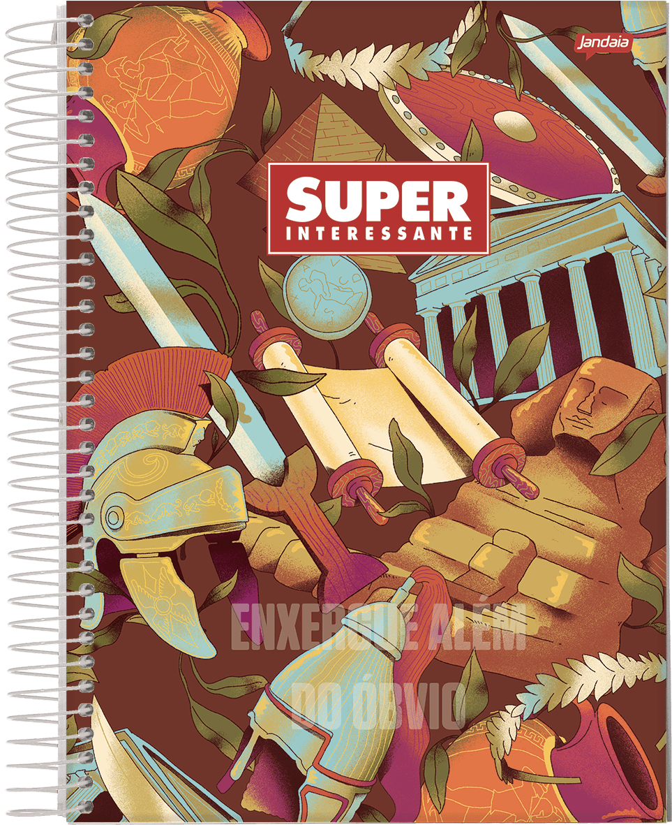 CADERNO ESPIRAL UNIVERSITÁRIO CAPA DURA 10 MATÉRIAS 160 FOLHAS - SUPER INTERESSANTE — miniatura 4