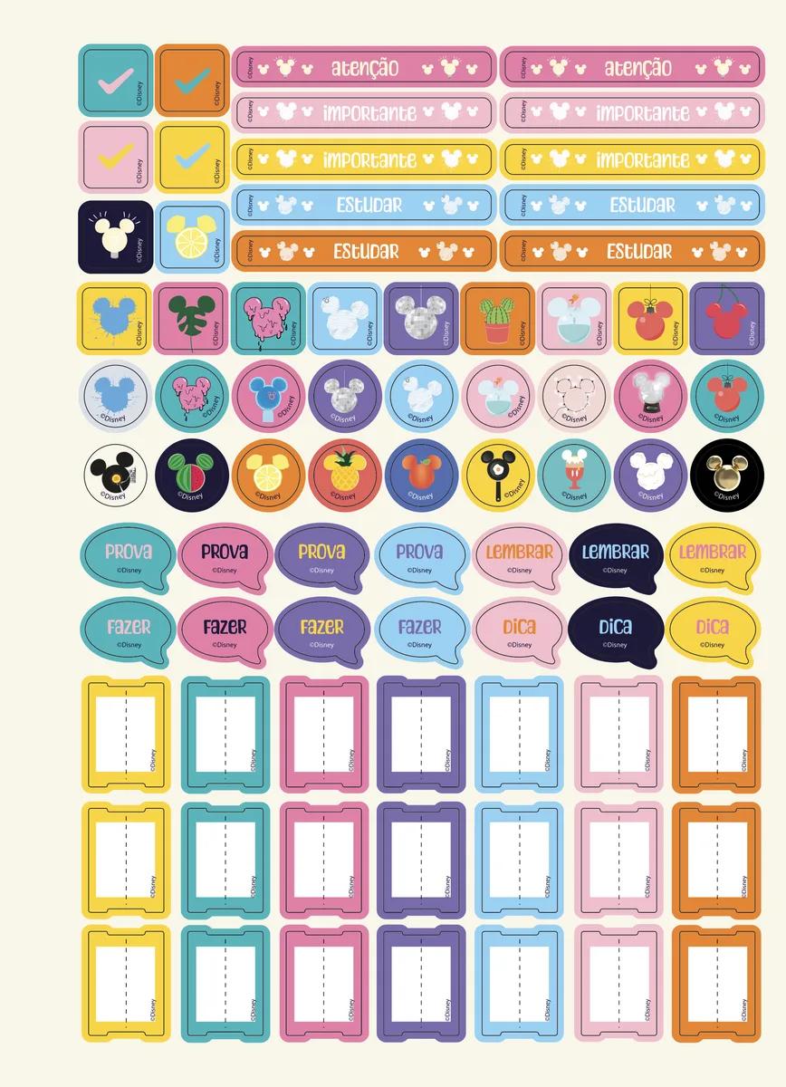 CADERNO COLLEGE CAPA DURA 80 FOLHAS ARGOLADO - MICKEY HEADS — miniatura 10