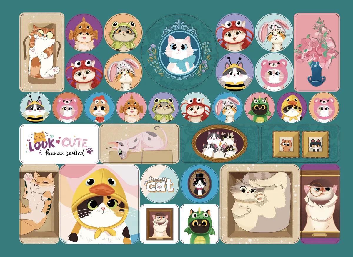CADERNO ESPIRAL CAPA DURA 80 FOLHAS CARTOGRAFIA - FUNNY CAT — miniatura 4