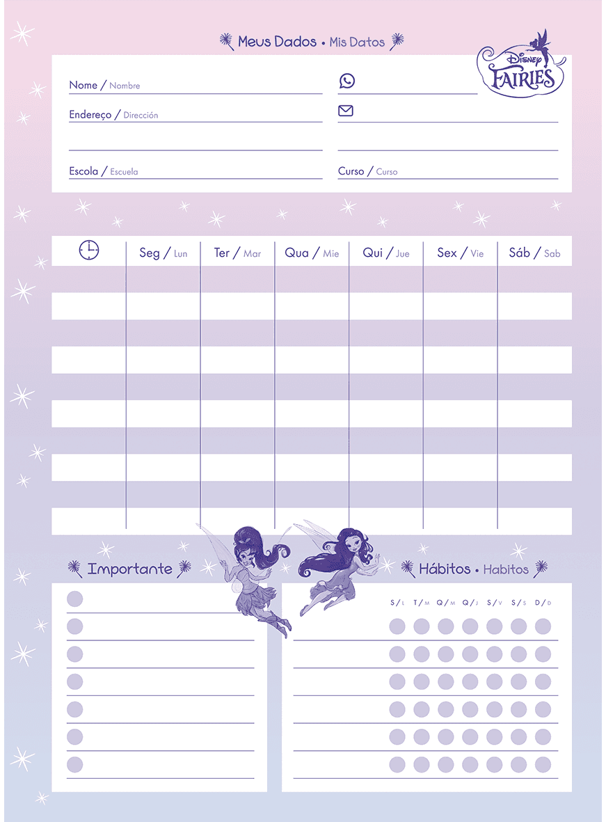 CADERNO ESPIRAL UNIVERSITÁRIO CAPA DURA 01 MATÉRIA 80 FOLHAS - FADAS DISNEY — miniatura 7