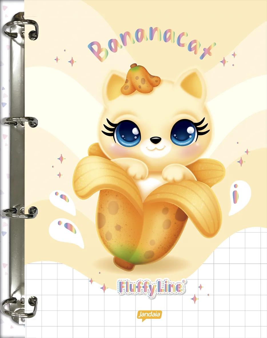 CADERNO ARGOLADO COLLEGE CAPA DURA 80 FOLHAS - FLUFFY