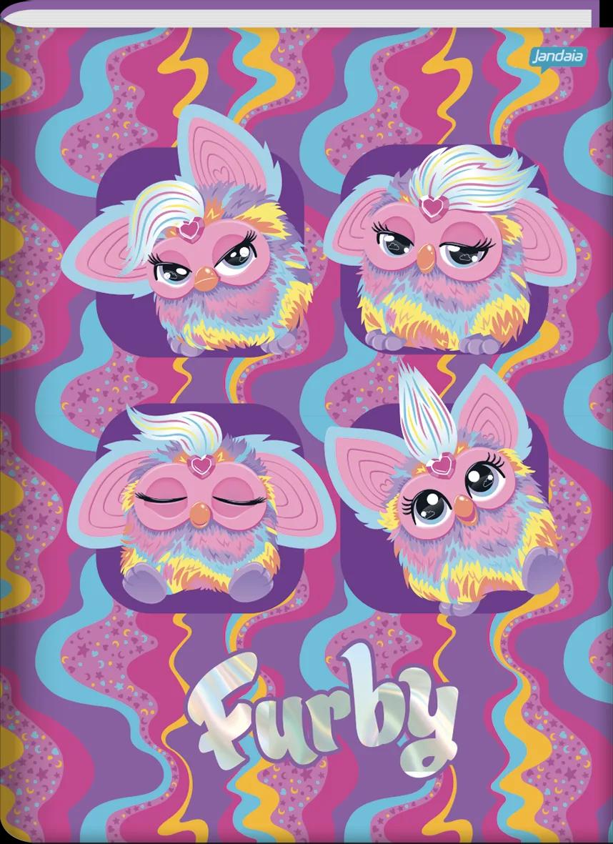 CADERNO BROCHURA CAPA DURA UNIVERSITÁRIO 80 FOLHAS - FURBY — miniatura 2