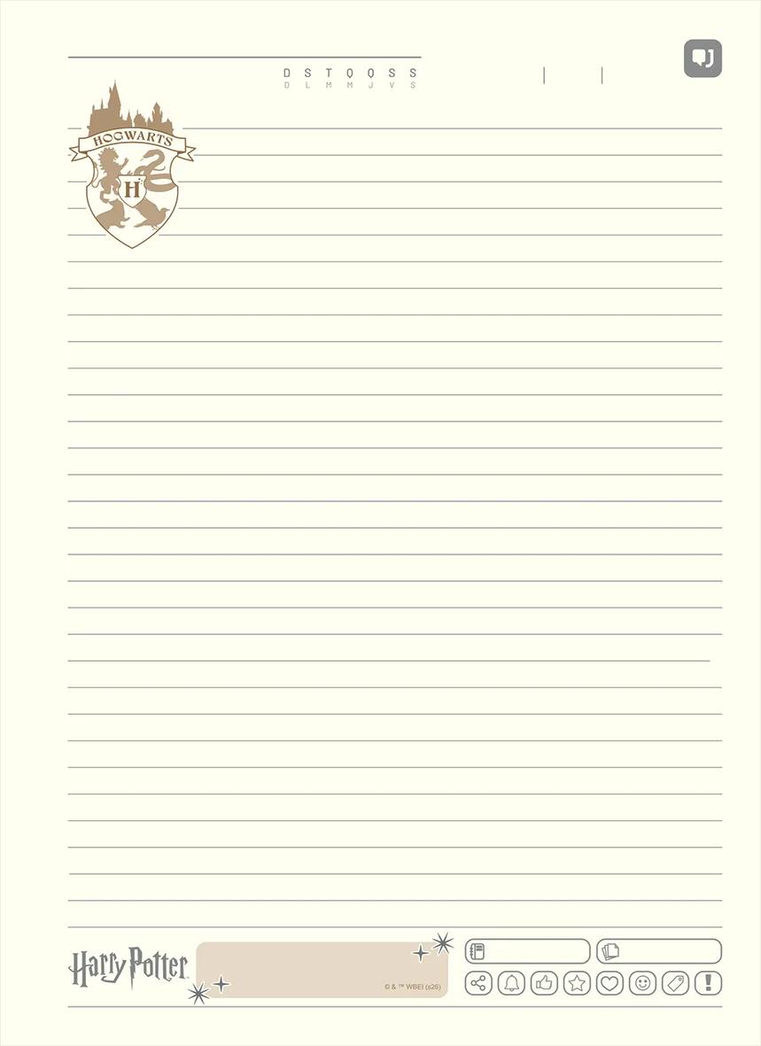 CADERNO ESPIRAL CAPA DURA 1/4 96 FOLHAS - HARRY POTTER — miniatura 9