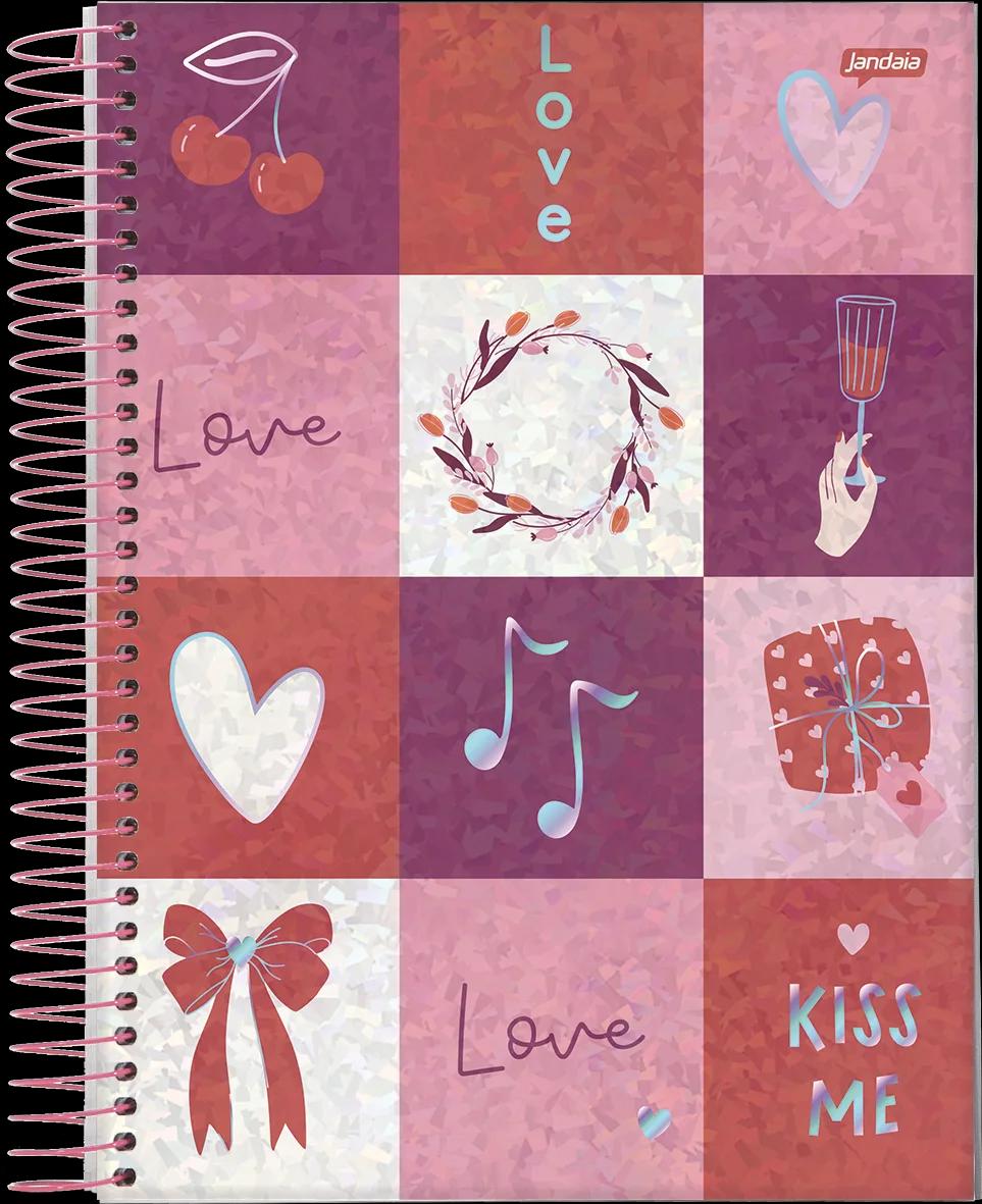 CADERNO ESPIRAL UNIVERSITÁRIO CAPA DURA 01 MATÉRIA 80 FOLHAS - BE BOLD