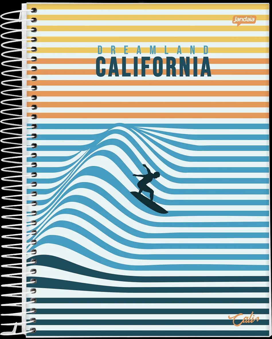 CADERNO ESPIRAL UNIVERSITÁRIO CAPA DURA 20 MATÉRIAS  400 FOLHAS -  CALI E MALIBU — miniatura 7