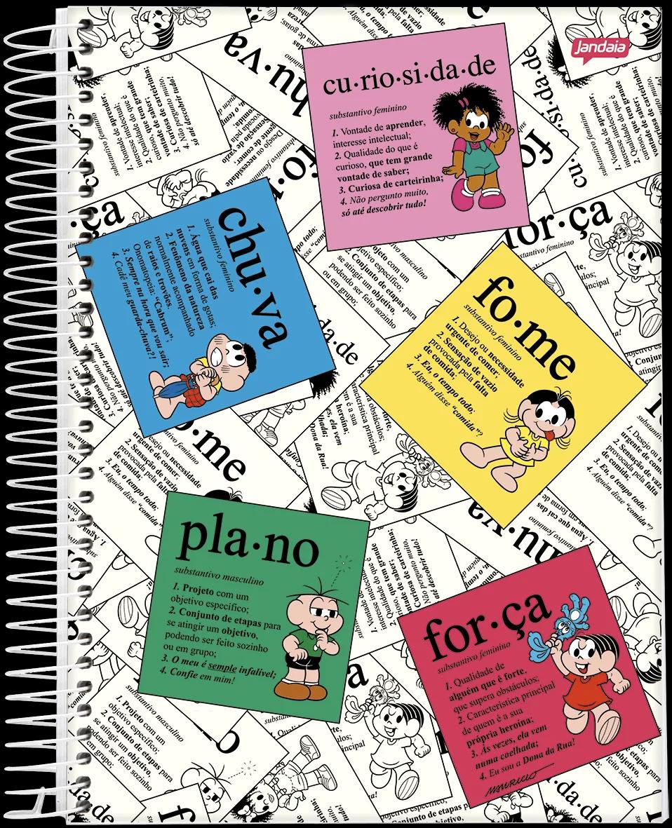 CADERNO ESPIRAL UNIVERSITÁRIO CAPA DURA 10 MATÉRIAS 160 FOLHAS - TURMA DA MÔNICA — miniatura 6