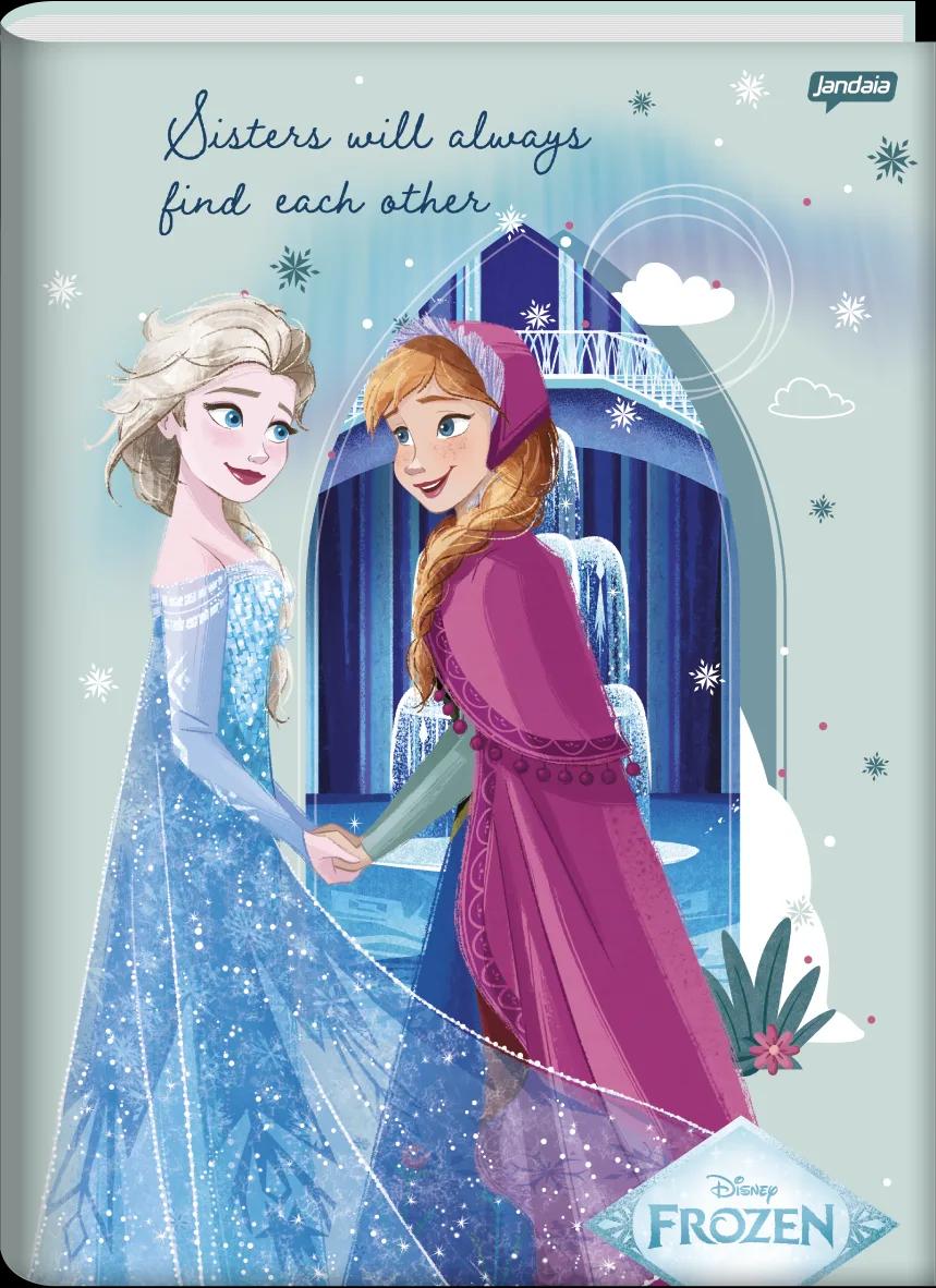 CADERNO BROCHURA CAPA DURA 1/4 80 FOLHAS - FROZEN — miniatura 2