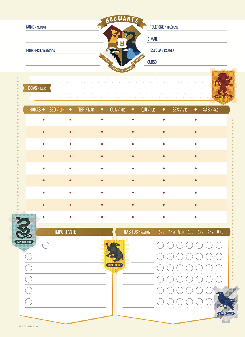 CADERNO ESPIRAL UNIVERSITÁRIO CAPA DURA 01 MATÉRIA 80 FOLHAS - HARRY POTTER EDIÇÃO ESPECIAL — miniatura 6