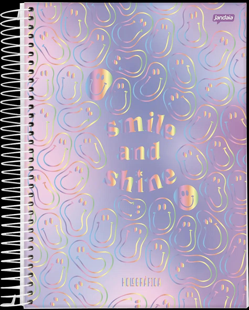 CADERNO ESPIRAL UNIVERSITÁRIO CAPA DURA 15 MATÉRIAS 240 FOLHAS - HOLOGRAFICA — miniatura 2