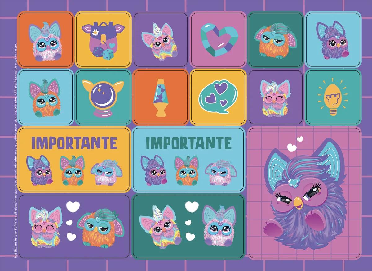 CADERNO ESPIRAL CAPA DURA 80 FOLHAS CARTOGRAFIA - FURBY