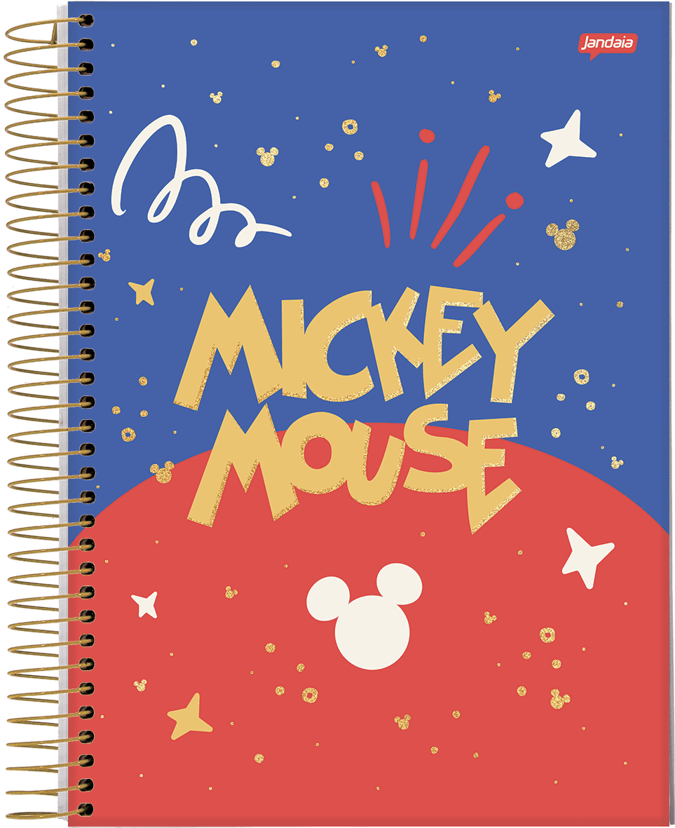 CADERNO ESPIRAL CAPA DURA 1/8 80 FOLHAS - MICKEY ARTS — miniatura 4