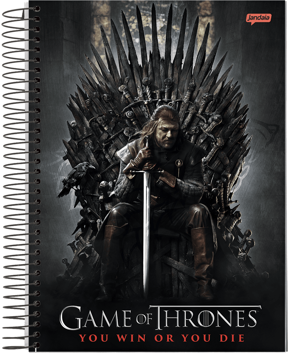 CADERNO ESPIRAL UNIVERSITÁRIO CAPA DURA 10 MATÉRIAS 160 FOLHAS - GAME OF THRONES — miniatura 2