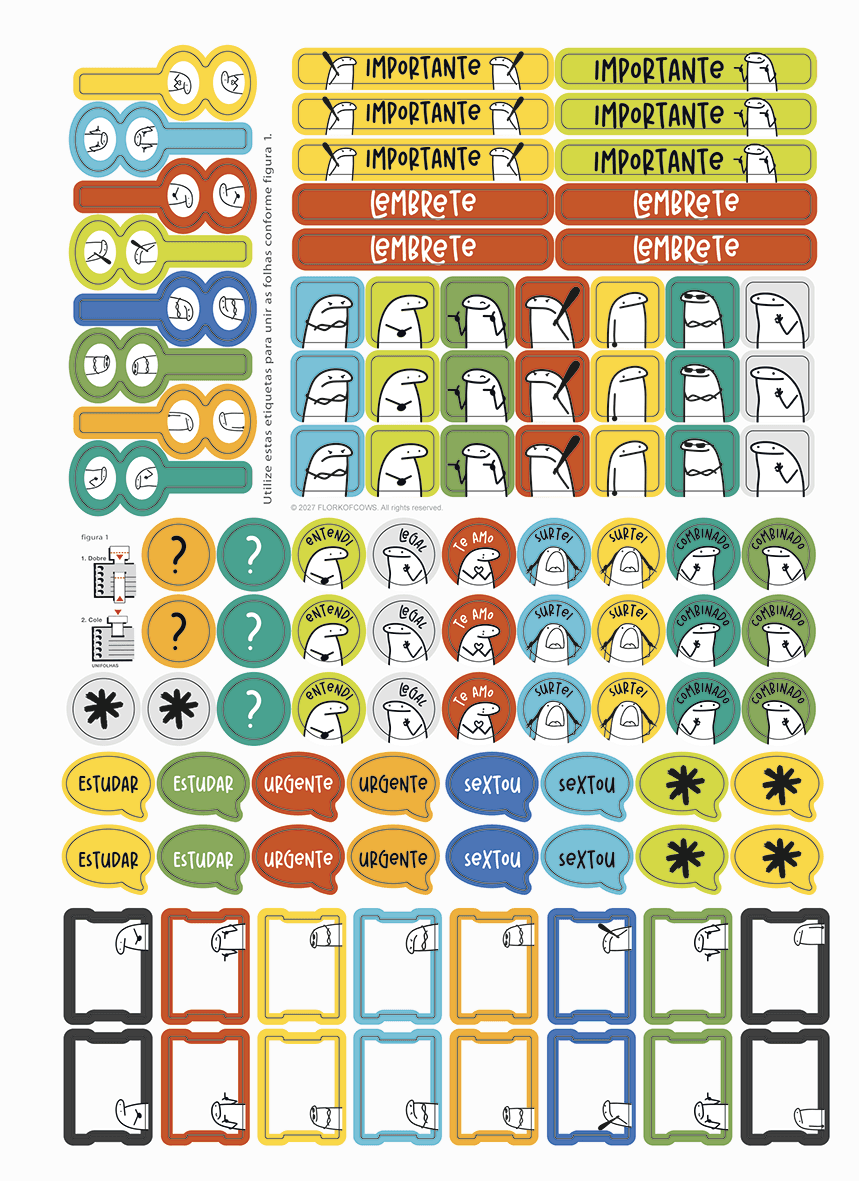CADERNO ESPIRAL UNIVERSITÁRIO CAPA DURA 10 MATÉRIAS 160 FOLHAS - FLORK — miniatura 6