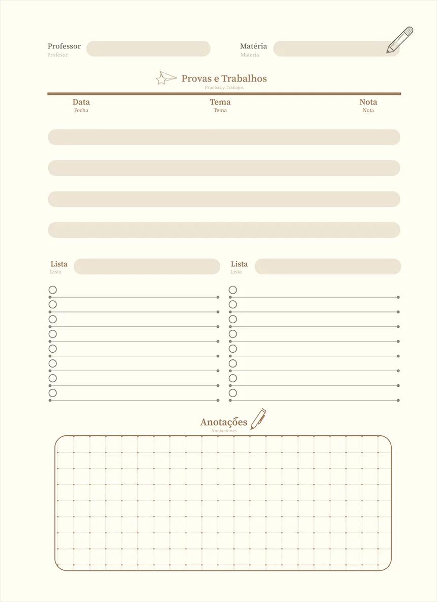 CADERNO ESPIRAL UNIVERSITÁRIO CAPA DURA 01 MATÉRIA 80 FOLHAS - KRAFT GOLD — miniatura 6