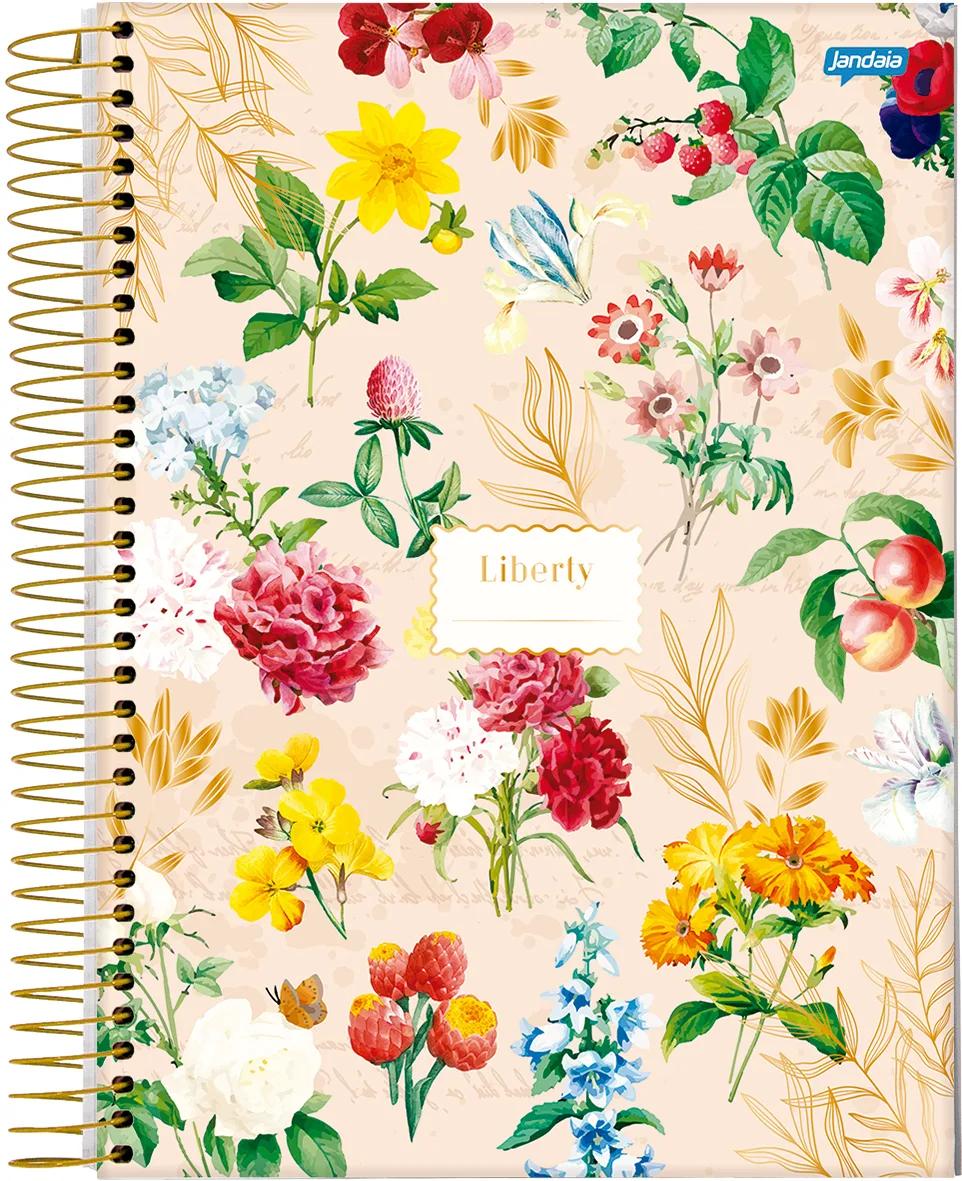 CADERNO ESPIRAL CAPA DURA 1/4 80 FOLHAS - LIBERTY — miniatura 2