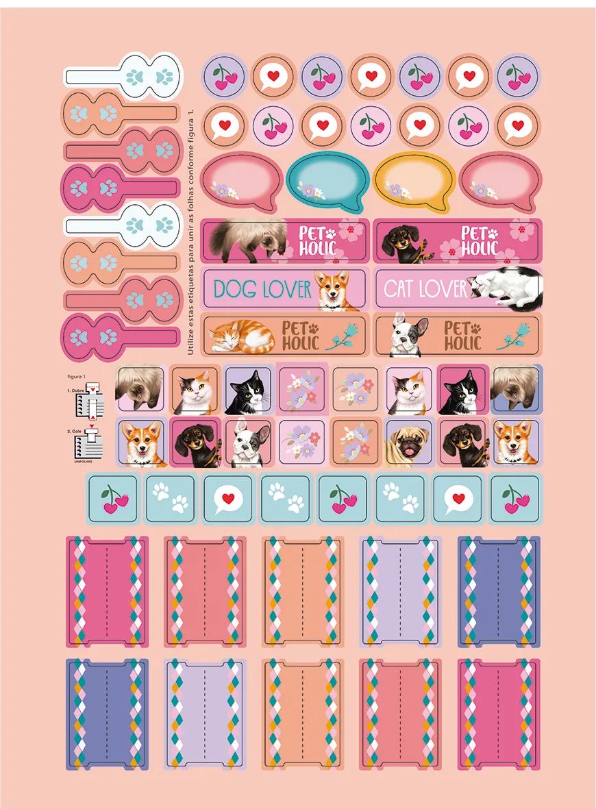 CADERNO ESPIRAL UNIVERSITÁRIO CAPA DURA 01 MATÉRIA 80 FOLHAS - PET HOLIC — miniatura 8