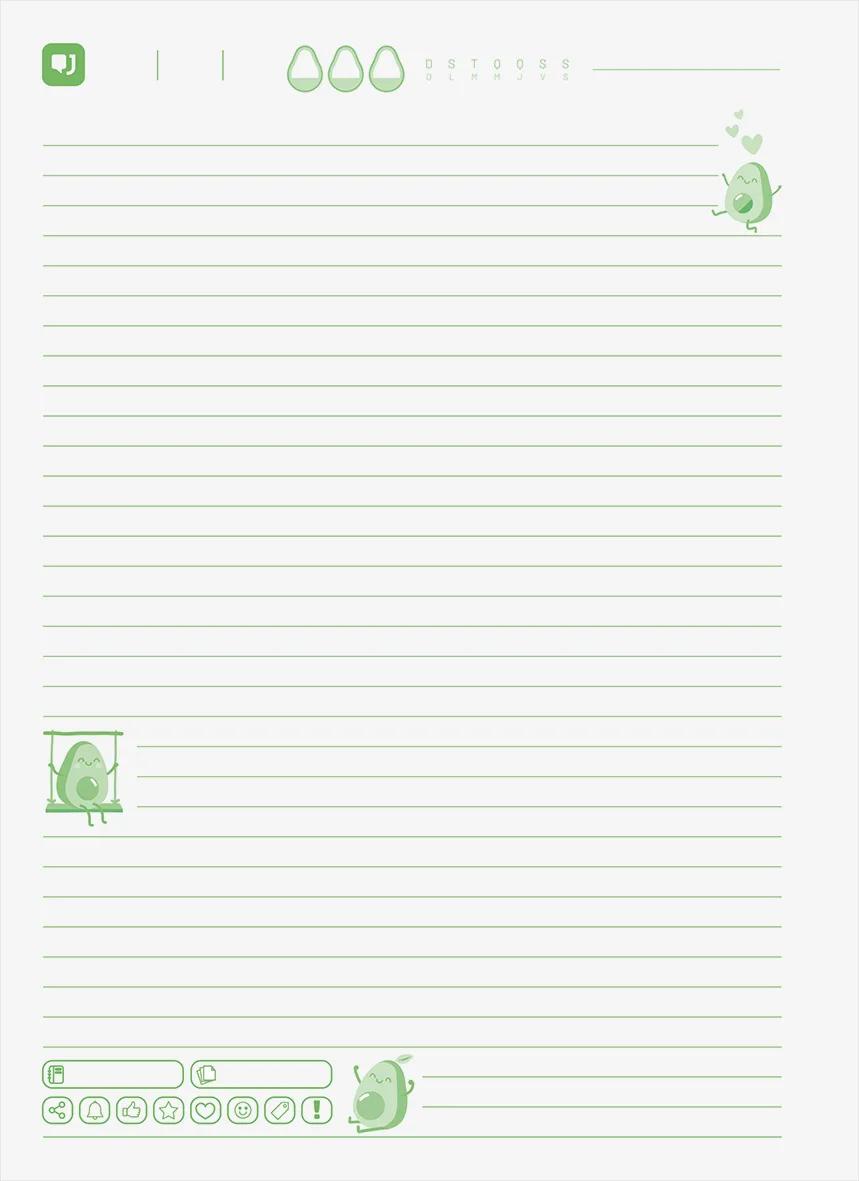 CADERNO ESPIRAL UNIVERSITÁRIO CAPA DURA 01 MATÉRIA 80 FOLHAS - AVOCADO — miniatura 9