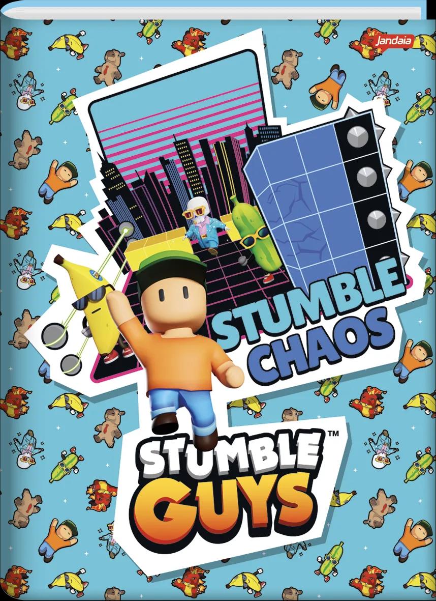 CADERNO BROCHURA CAPA DURA 1/4 80 FOLHAS - STUMBLE GUYS — miniatura 3