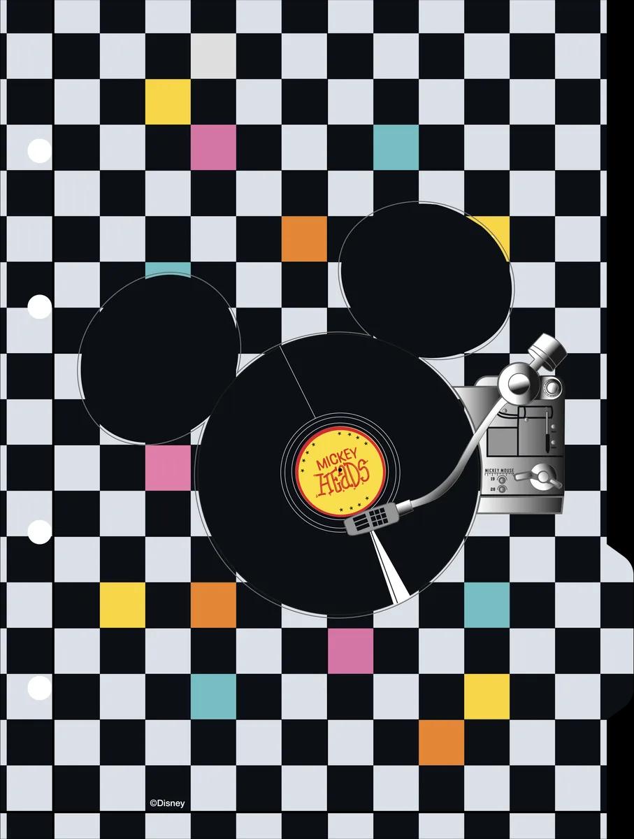 CADERNO COLLEGE CAPA DURA 80 FOLHAS ARGOLADO - MICKEY HEADS — miniatura 8