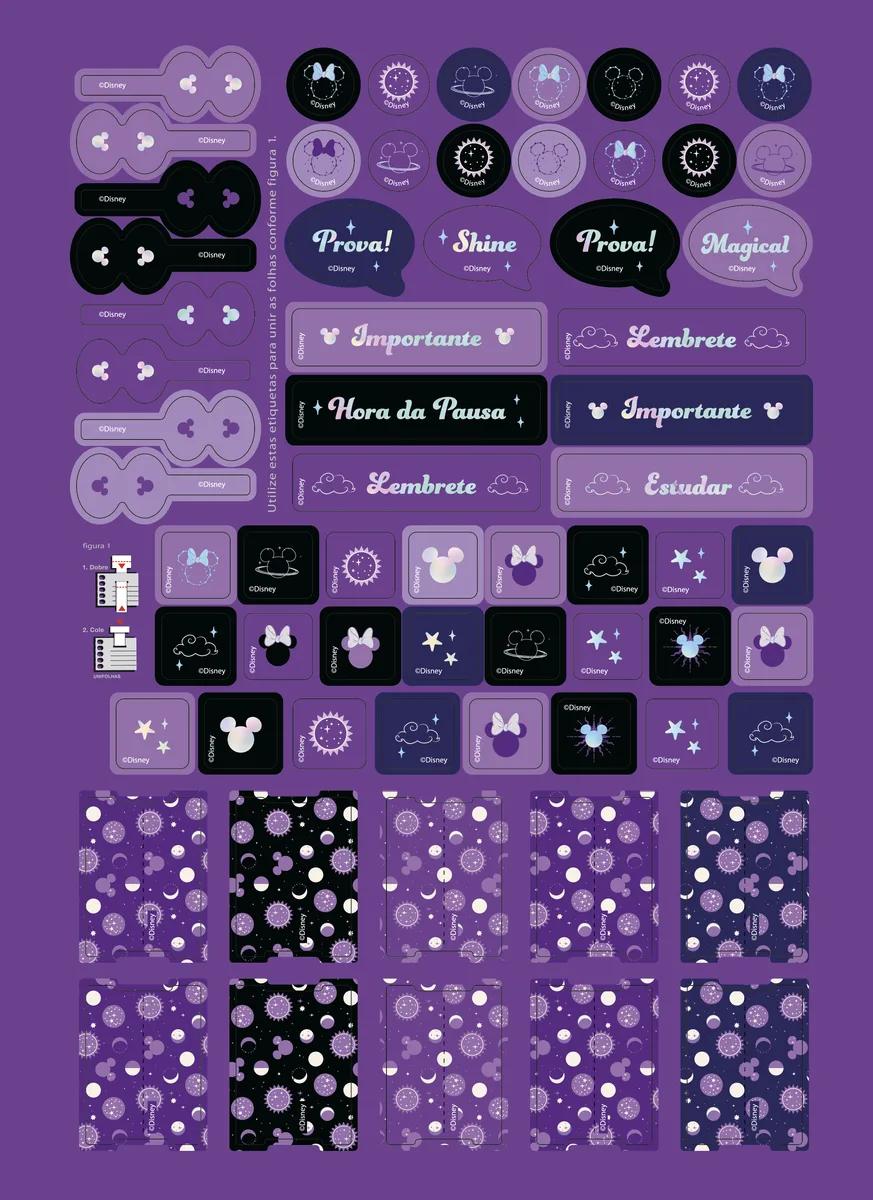 CADERNO ESPIRAL UNIVERSITÁRIO CAPA DURA 01 MATÉRIA 80 FOLHAS - MICKEY ARTS MAGIC — miniatura 2