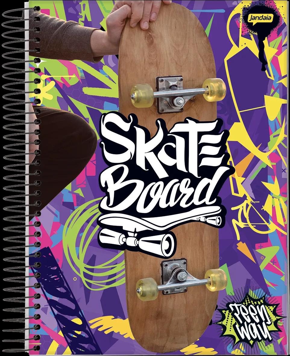 CADERNO ESPIRAL UNIVERSITÁRIO CAPA DURA 20 MATÉRIAS  400 FOLHAS - TEEN WAY