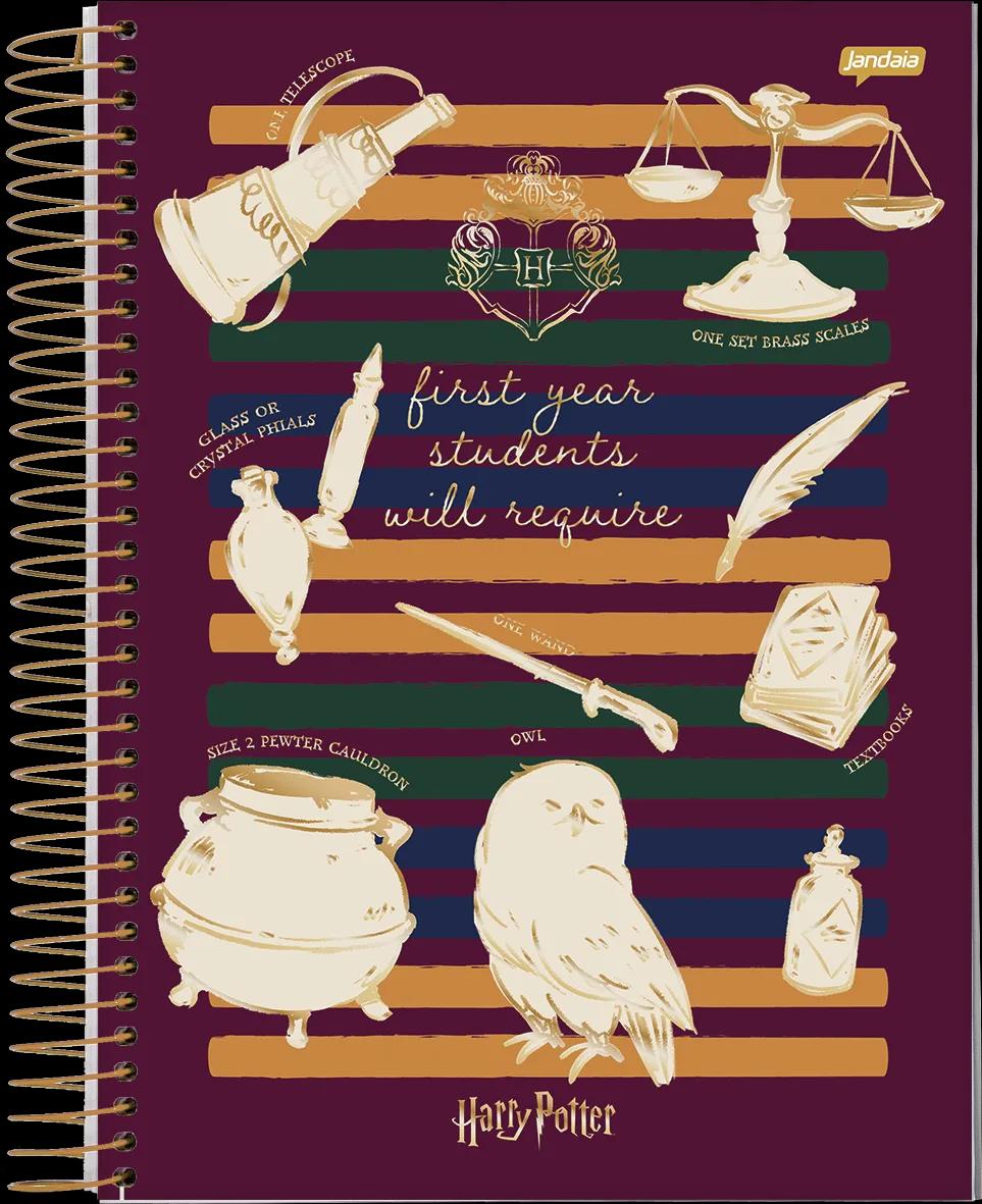 CADERNO ESPIRAL UNIVERSITÁRIO CAPA DURA 12 MATÉRIAS 240 FOLHAS - HARRY POTTER — miniatura 9