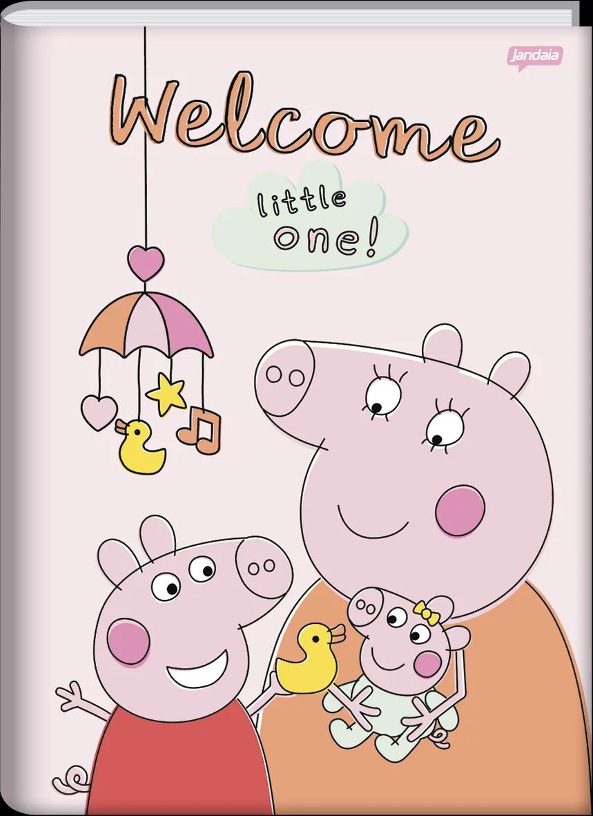 CADERNO BROCHURA CAPA DURA UNIVERSITÁRIO 80 FOLHAS - PEPPA PIG