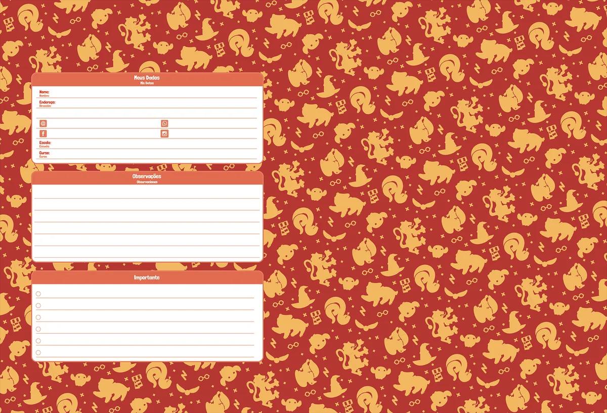 CADERNO BROCHURA CAPA DURA UNIVERSITÁRIO 96 FOLHAS - HARRY POTTER — miniatura 6