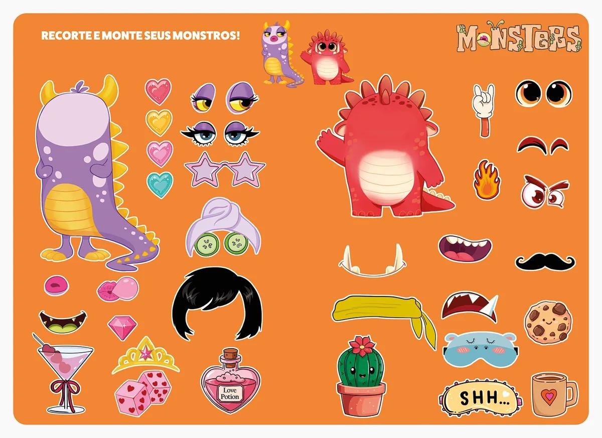 CADERNO ESPIRAL CAPA DURA 80 FOLHAS CARTOGRAFIA - MONSTERS — miniatura 3