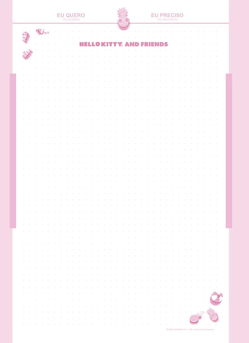 CADERNO ESPIRAL UNIVERSITÁRIO CAPA DURA 01 MATÉRIA 80 FOLHAS - HELLO KITTY & AMIGOS BUBBLE — miniatura 9
