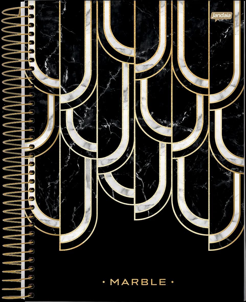 CADERNO ESPIRAL CAPA DURA 10 MATÉRIAS COLLEGE - MARBLE — miniatura 2