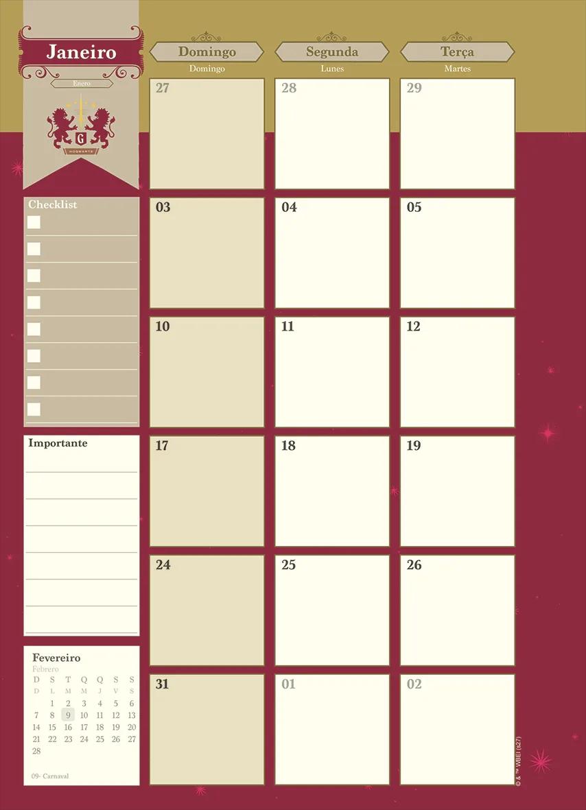 AGENDA PLANEJAMENTO ESPIRAL 175X242MM - HARRY POTTER — miniatura 9