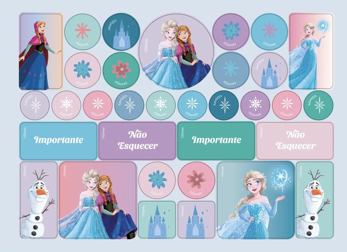 CADERNO ESPIRAL CAPA DURA 80 FOLHAS CARTOGRAFIA - FROZEN