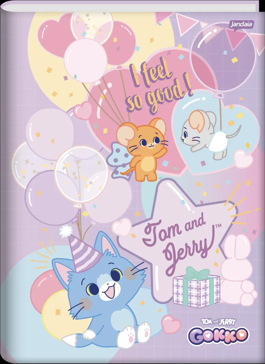 CADERNO BROCHURA CAPA DURA UNIVERSITÁRIO 80 FOLHAS - GOKKO: TOM & JERRY — miniatura 3