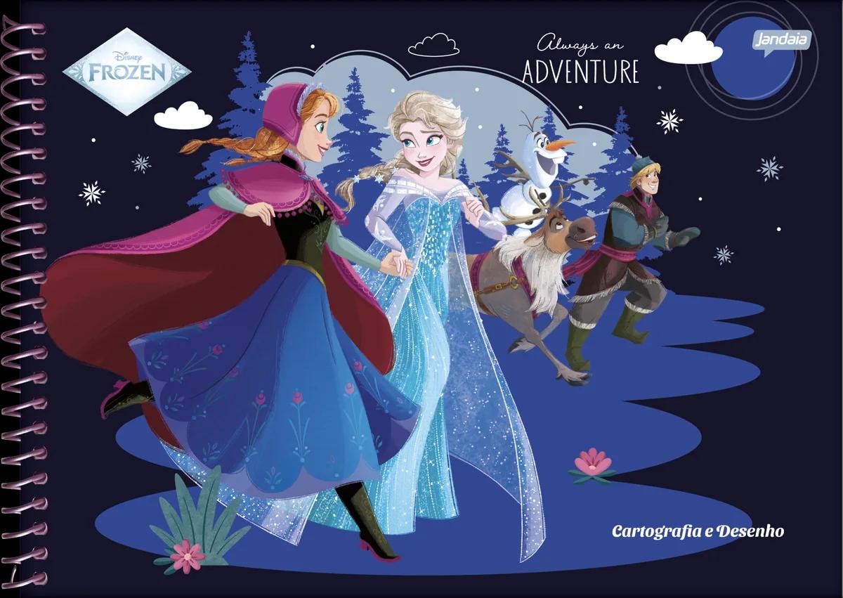 CADERNO ESPIRAL CAPA DURA 80 FOLHAS CARTOGRAFIA - FROZEN — miniatura 3