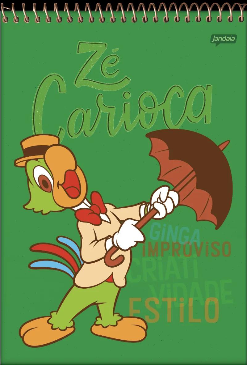 CADERNETA APONTAMENTO ESPIRAL CAPA DURA 80 FOLHAS - ZÉ CARIOCA