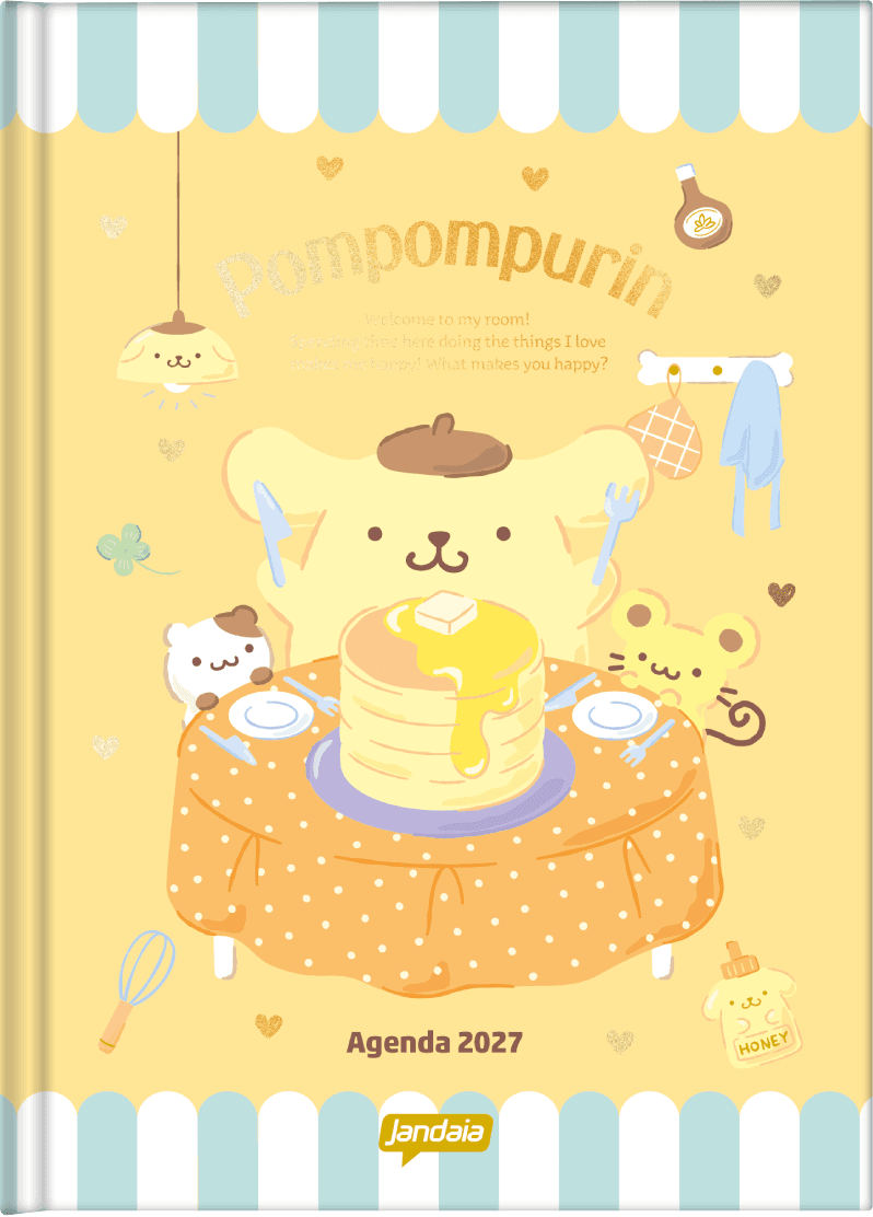 AGENDA DIARIA LOMBADA QUADRADA 117X162MM - POMPOMPURIN — miniatura 2