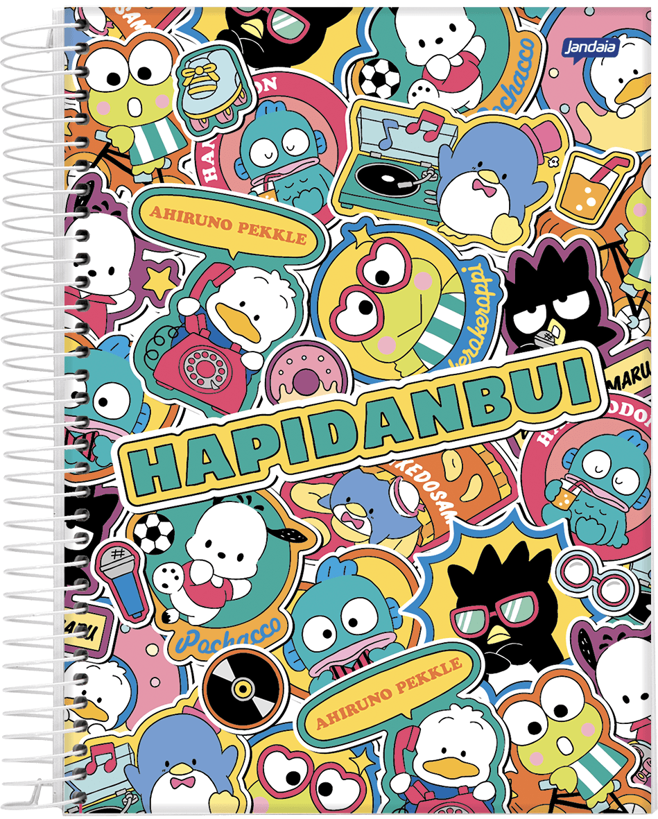 CADERNO ESPIRAL UNIVERSITÁRIO CAPA DURA 01 MATÉRIA 80 FOLHAS - HAPIDANBUI