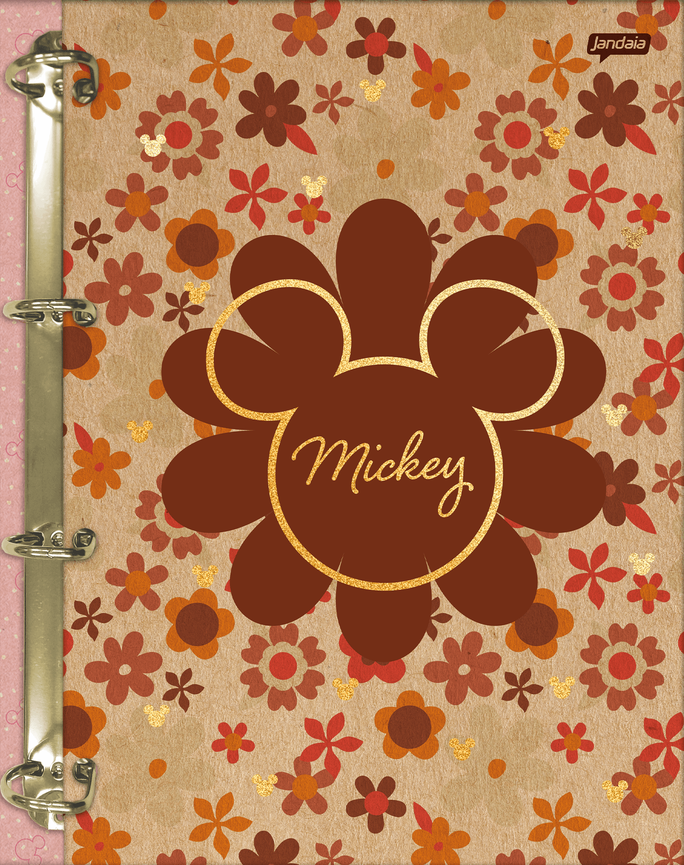 CADERNO COLLEGE CAPA DURA 80 FOLHAS ARGOLADO - MICKEY & MINNIE ARTS KRAFT