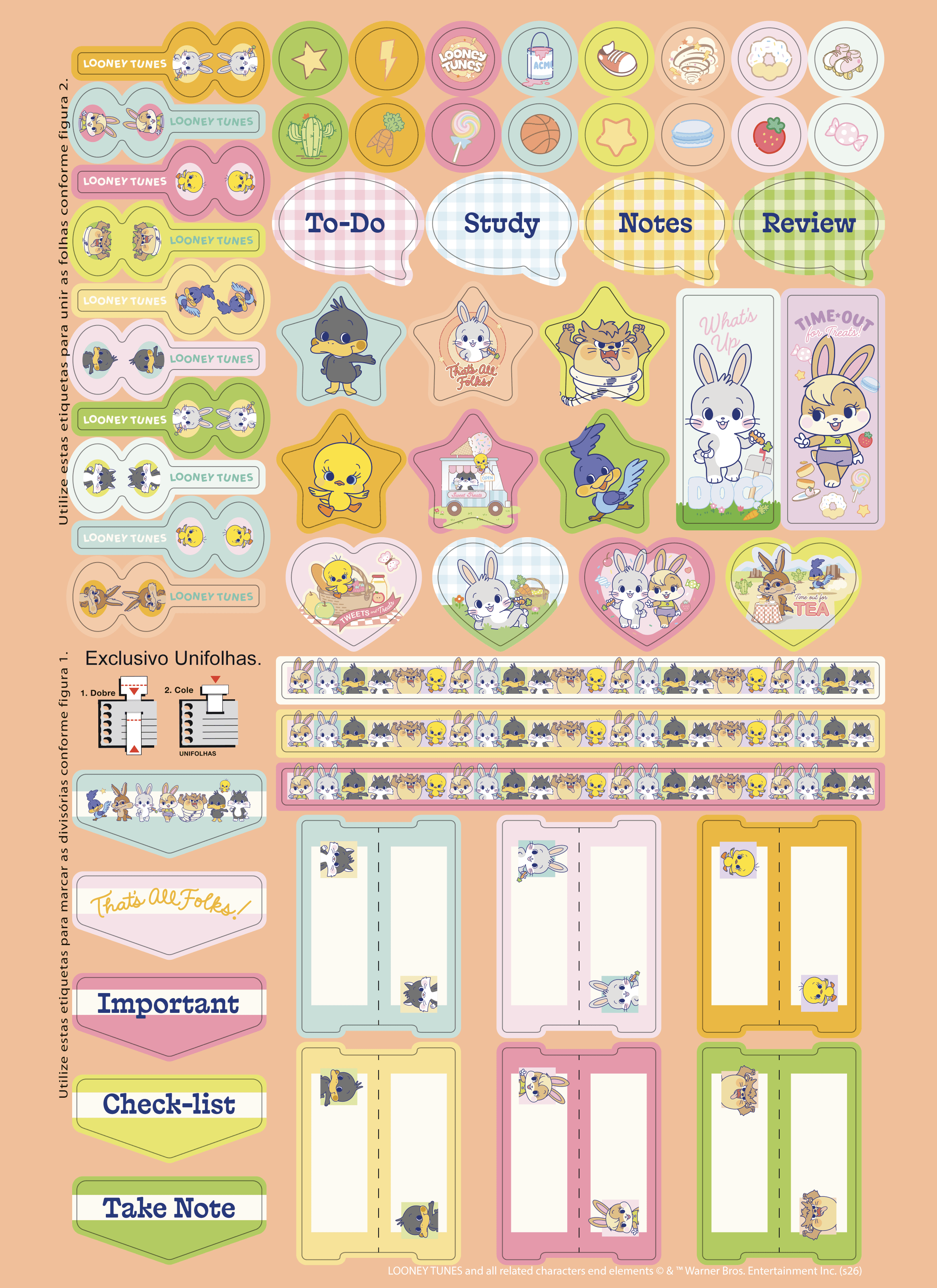 CADERNO ESPIRAL UNIVERSITÁRIO CAPA DURA 01 MATÉRIA 80 FOLHAS - GOKKO: LOONEY TUNES — miniatura 6
