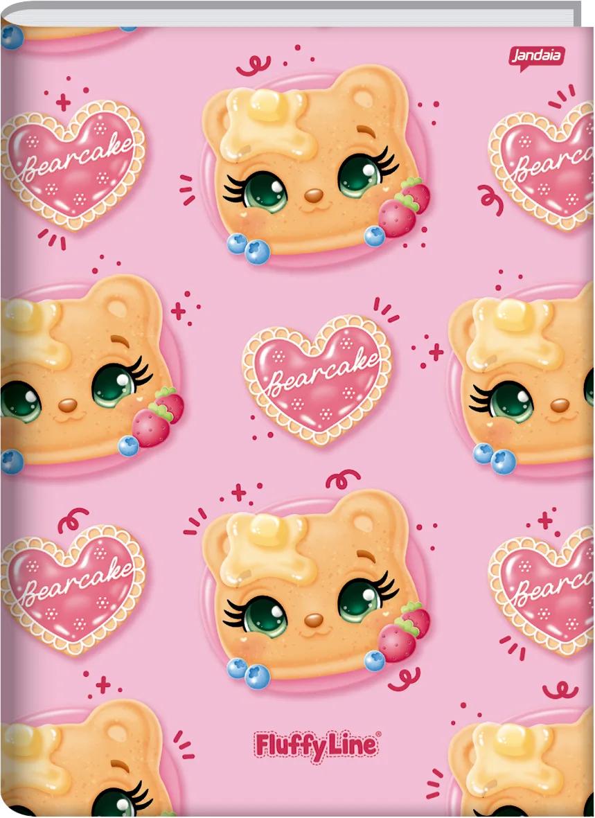 CADERNO BROCHURA CAPA DURA UNIVERSITÁRIO 80 FOLHAS - FLUFFY