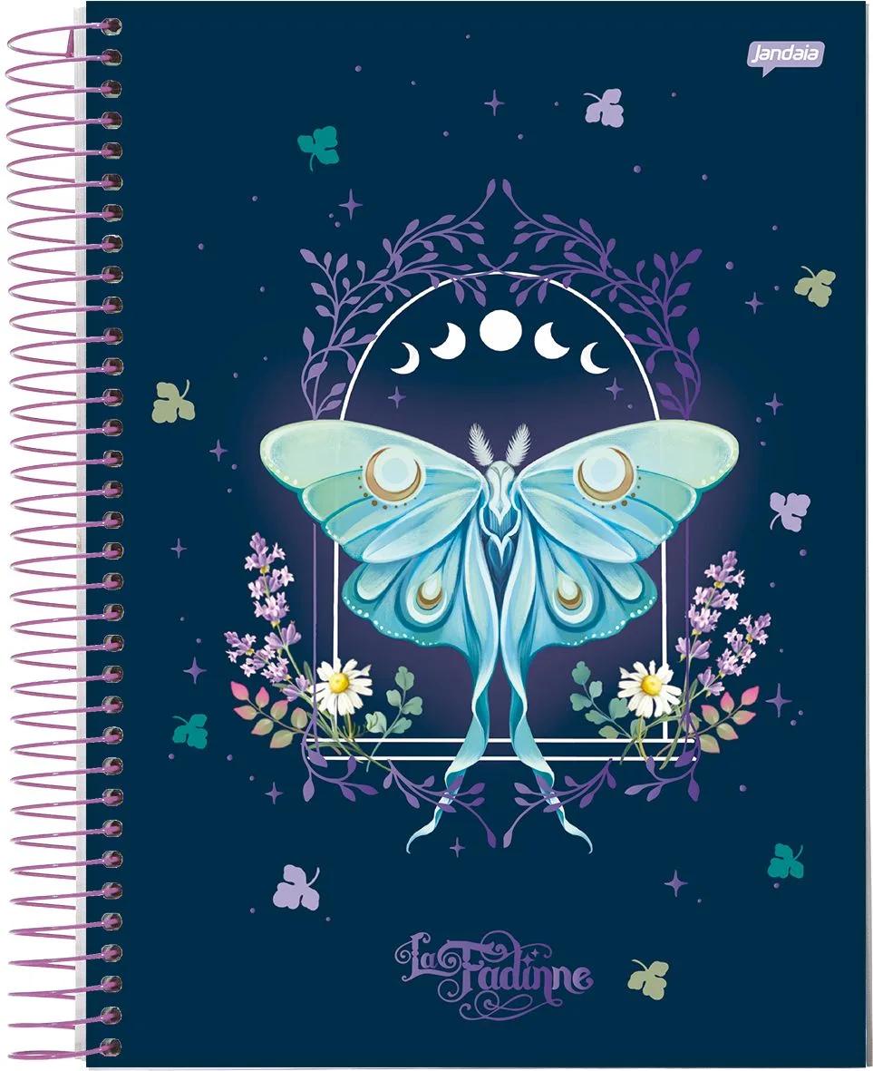 CADERNO ESPIRAL UNIVERSITÁRIO CAPA DURA 15 MATÉRIAS 240 FOLHAS - LA FADINNE — miniatura 3