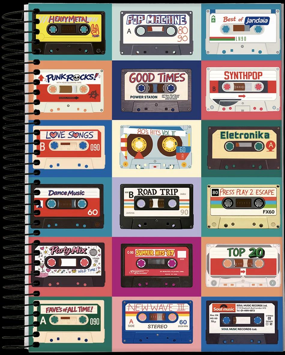 CADERNO ESPIRAL UNIVERSITÁRIO CAPA DURA 10 MATÉRIAS  160  FOLHAS -  SOUL MUSIC — miniatura 2