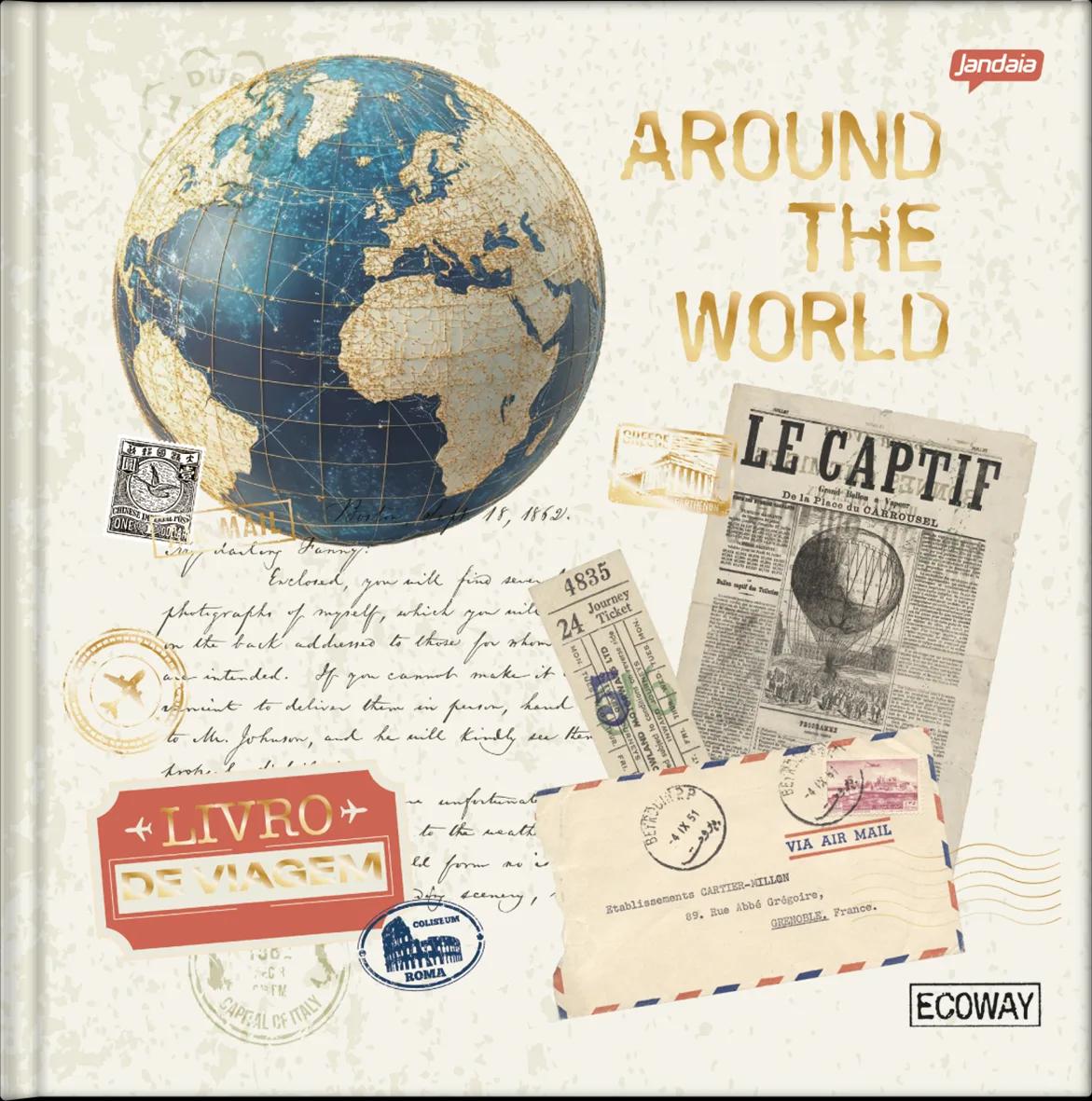 CADERNO LOMBADA QUADRADA CAPA DURA VIAGENS - ECO WAY — miniatura 2