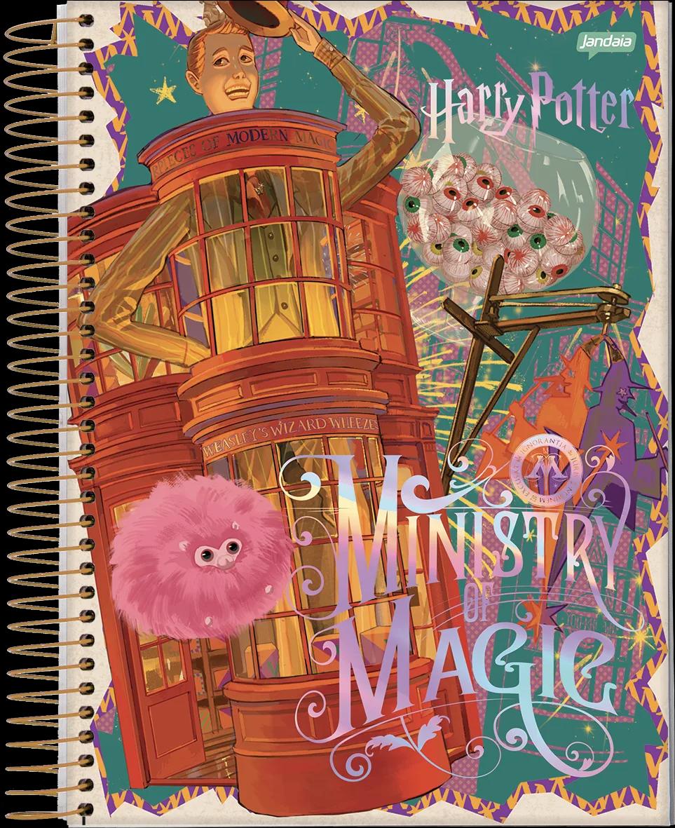 CADERNO ESPIRAL UNIVERSITÁRIO CAPA DURA 12 MATÉRIAS 240 FOLHAS - HARRY POTTER — miniatura 5